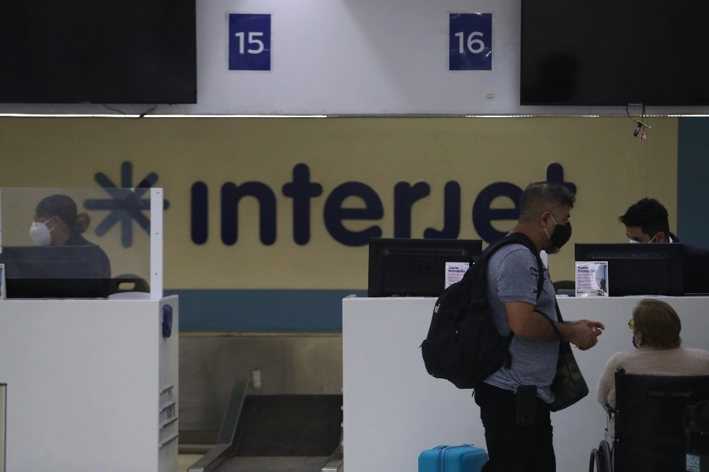 Oficinas de Interjet en el AICM. Foto Yazmín Ortega Cortés