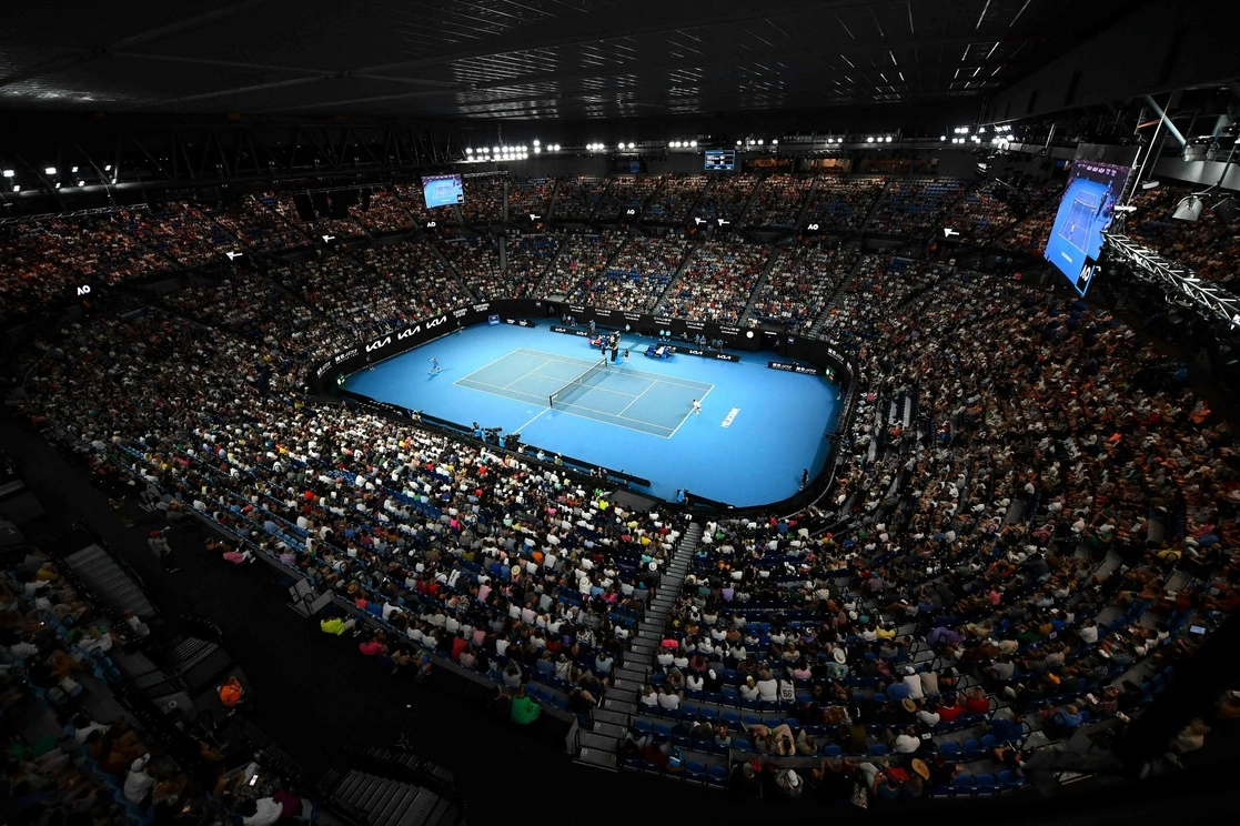 Cancha de la Rod Laver Arena durante el Abierto de Australia, el 17 de enero de 2023. Foto Afp