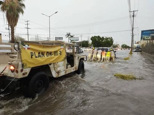 En imagen de archivo, inundación en Hermosillo, Sonora por las fuertes lluvias. Foto Cristina Gómez Lima