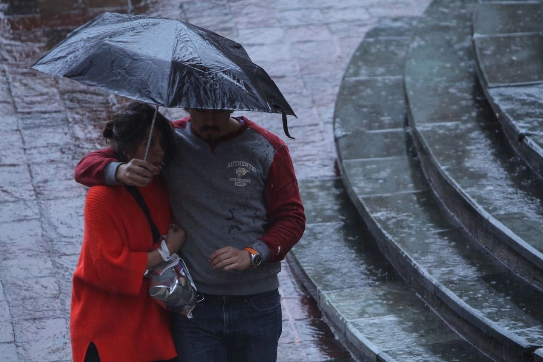 Lluvias en la ciudad de León, Guanajuato.