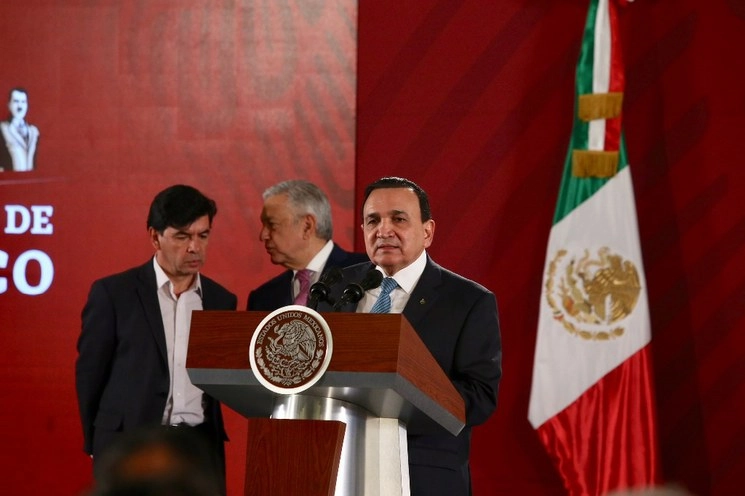 José Manuel López Campos, en una de las conferencias mañaneras. Foto Jesús Villaseca/ Archivo