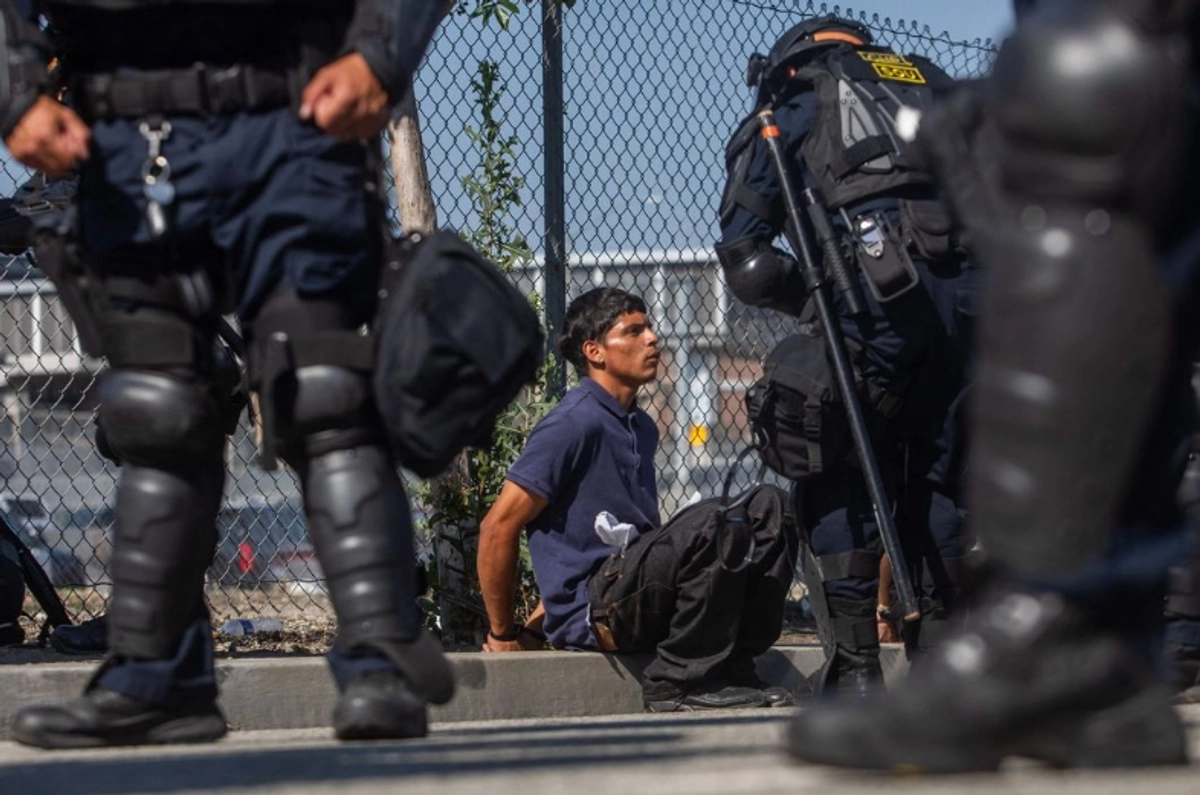 Redada contra migrantes en Los Ángeles, EU.