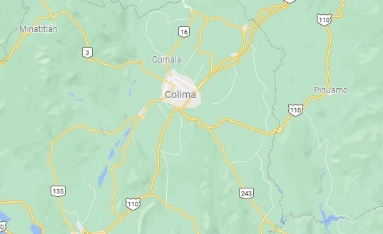 Durante cuatro días se han extendido los enfrentamientos entre grupos delictivos en las inmediaciones de la capital colimense. Foto tomada de Google Maps