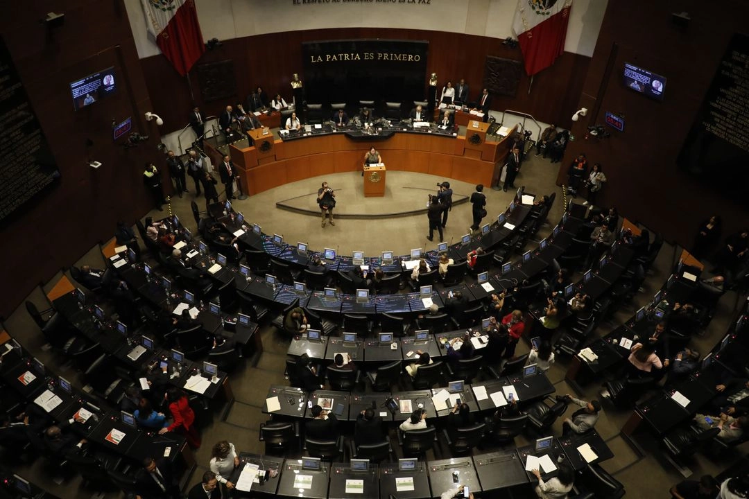 Sala de sesiones del Senado de la República. Foto 