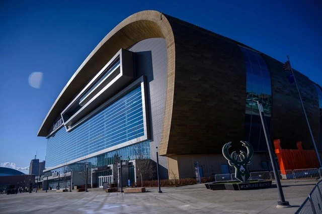 El Forum Fiserv en Milwaukee, Wisconsin, antes de la convención demócrata, el pasado 7 de enero. Foto Afp 