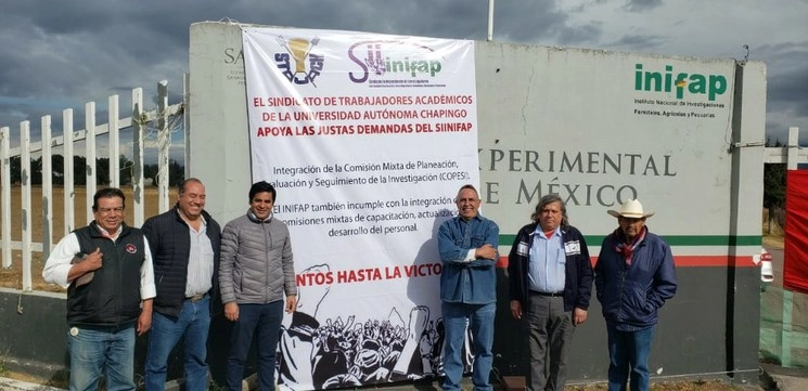 Integrantes del SIIINIFAP en el Horno Cevamex. Foto tomada de Twitter @siiinifap 