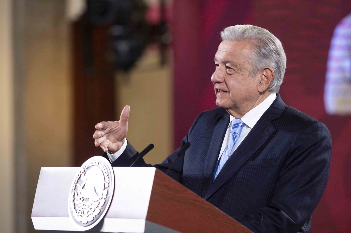 El presidente López Obrador, durante su conferencia desde Palacio Nacional, el 10 de noviembre de 2022. Foto cortesía Presidencia 
