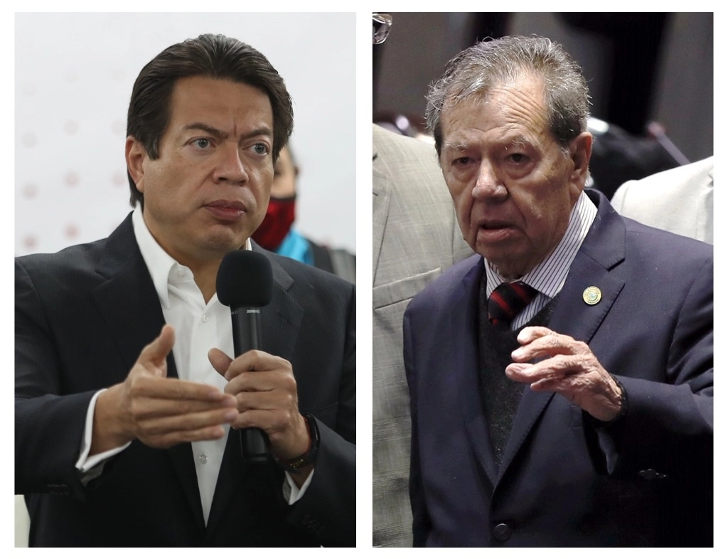Mario Delgado y Porfirio Muñoz Ledo en imágenes de archivo. Fotos. Yazmín Ortega y Cristina Rodríguez 
