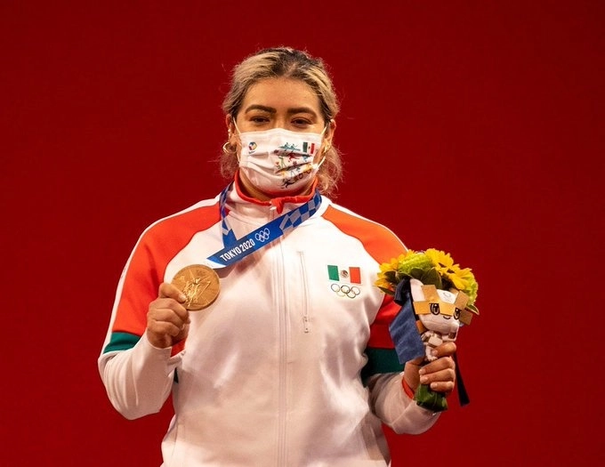 La medallista olímpica, Aremi Fuentes en imagen de archivo. Foto Conade