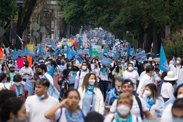 Marcha a favor de la vida el pasado 03 de octubre de 2021. Foto Pablo Ramos
