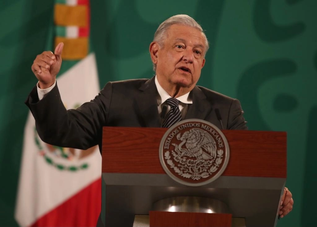 El presidente Andrés Manuel López Obrador durante conferencia de prensa. Foto José Antonio López