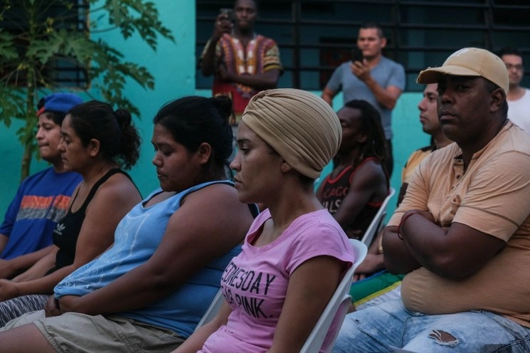 Migrantes en el albergue Ave Fénix, en Tenosique, Tabasco. Foto Cuartoscuro / archivo