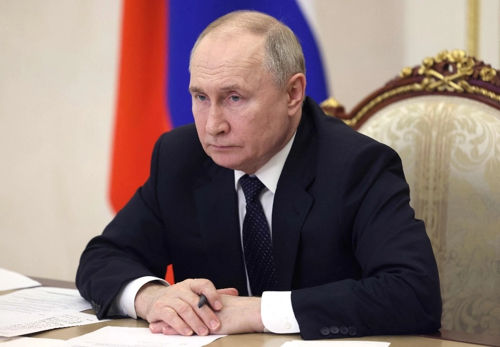 El presidente ruso, Vladimir Putin, hoy en Moscú. Foto Pool. vía Afp 
