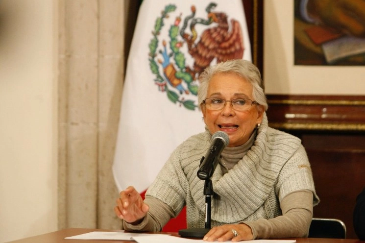 La titular de Segob, Olga Sánchez Cordero en imagen de archivo. Foto Roberto García