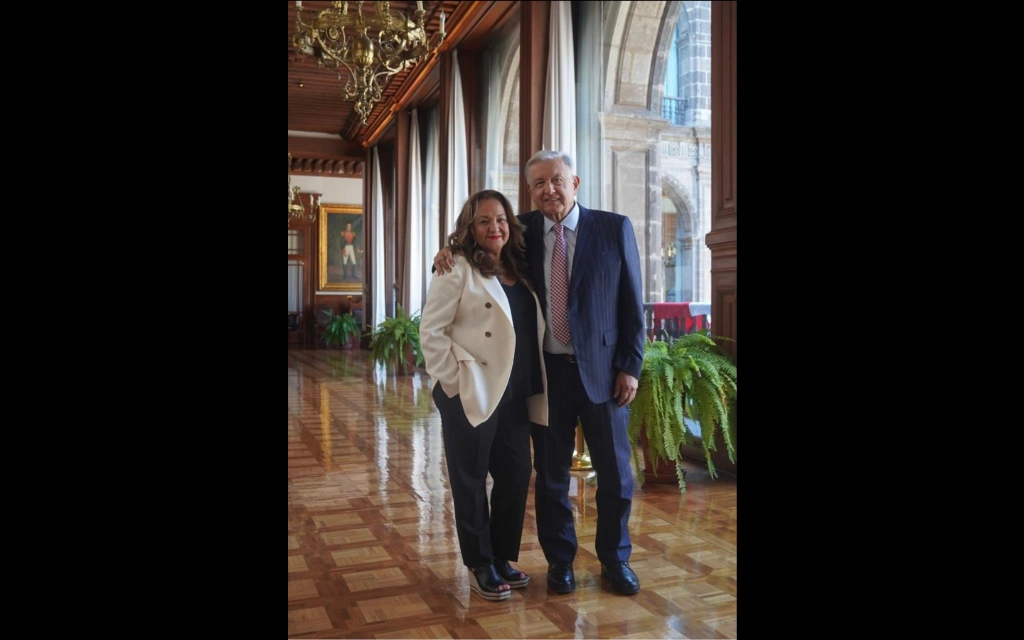 Sanjuana Martínez informó que sostuvo una reunión con el Presidente de la República para "preparar los últimos detalles del cierre de Notimex. Foto tomada de X @SanjuanaNotimex
