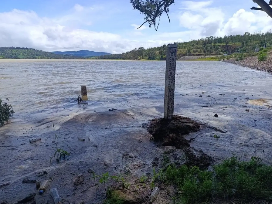 La presa de Cointzio abastece de agua al 30 por ciento de la población de Morelia, Michoacán.