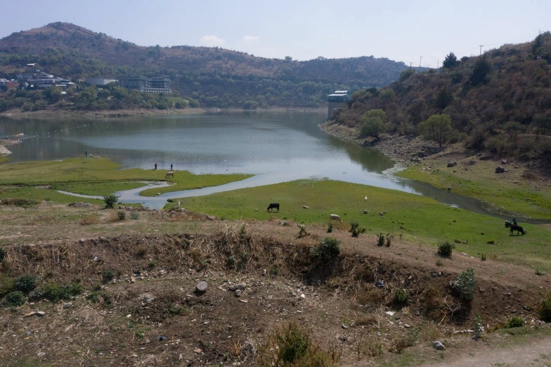 La presa Madín la principal fuente de abastecimiento de agua para Atizapán, Naucalpan y Tlanepantla, es contemplada como centro de reabastecimiento para el sistema Cutzamala. Foto Cuartoscuro / archivo 