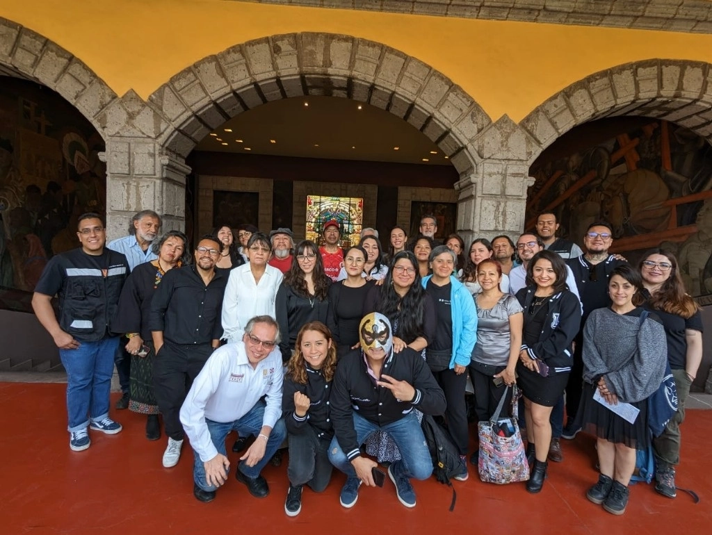 La Autoridad del Centro Histórico presentó 20 proyectos de la sociedad civil con los que realizarán las Intervenciones Comunitarias 2024 como parte de la estrategia Barrio Adentro, el 29 de febrero de 2024. Foto Bertha Teresa Ramírez 