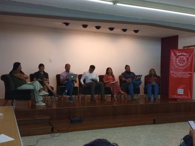 Presenta Red TDT balance sexenal sobre derechos humanos. Foto tomada de la cuenta de X @RedTDT

