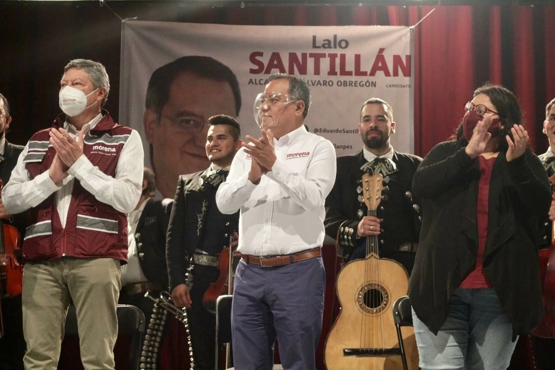 El candidato de Morena durante el evento. Foto cortesía