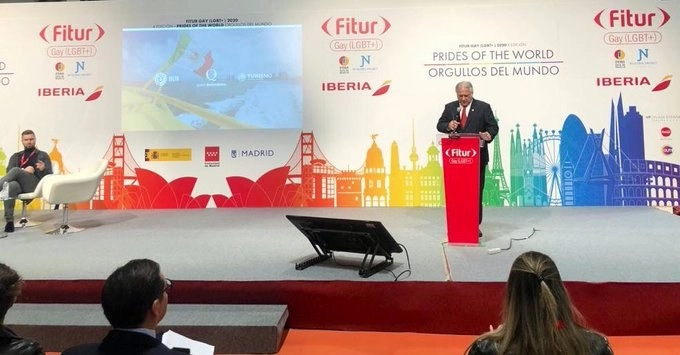 La Sectur presentó una estrategia para aumentar el mercado LGBT+ hacia México durante la Feria Internacional de Turismo en España. Foto Twitter @SECTUR_mx
