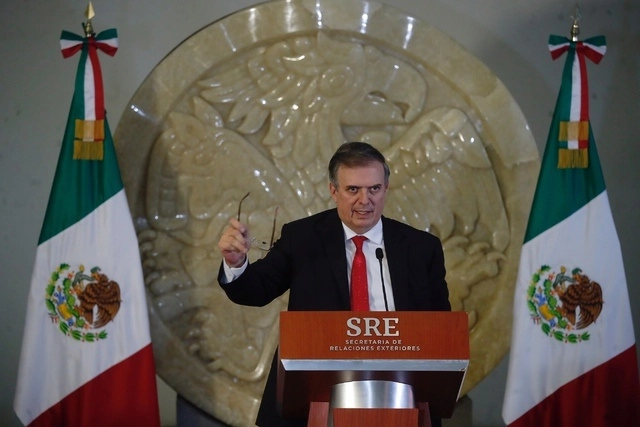 El canciller Marcelo Ebrard en imagen  de archivo. Foto Cristina Rodríguez