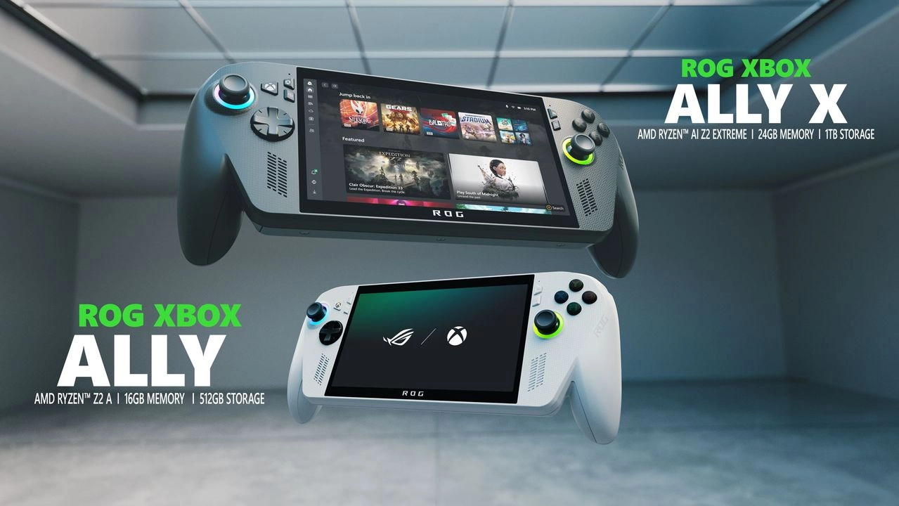 En concreto, el modelo ROG Xbox Ally X estará equipado con el procesador AMD Ryzen Z2 Extreme, acompañado de una configuración de 24 GB de memoria RAM y 1 TB de almacenamiento. Por su parte, el modelo ROG Xbox Ally X integrará un procesador Ryzen Z2A y contará con 16GB de memoria RAM y 512 GB de almacenamiento. Foto 