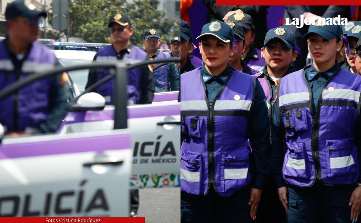 Con 438 elementos y 73 nuevas patrullas con cromática morada se conformó la nueva Policía de Género de la Ciudad de México, a la cual autoridades capitalinas dieron ayer el banderazo de salida. 