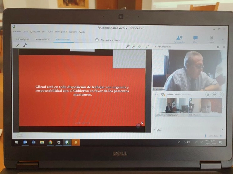 En la reunión virtual participaron además el titular de la SRE, Marcelo Ebrard y el titular del Nutrición, David Kershenobich. Foto Cortesía Ssa