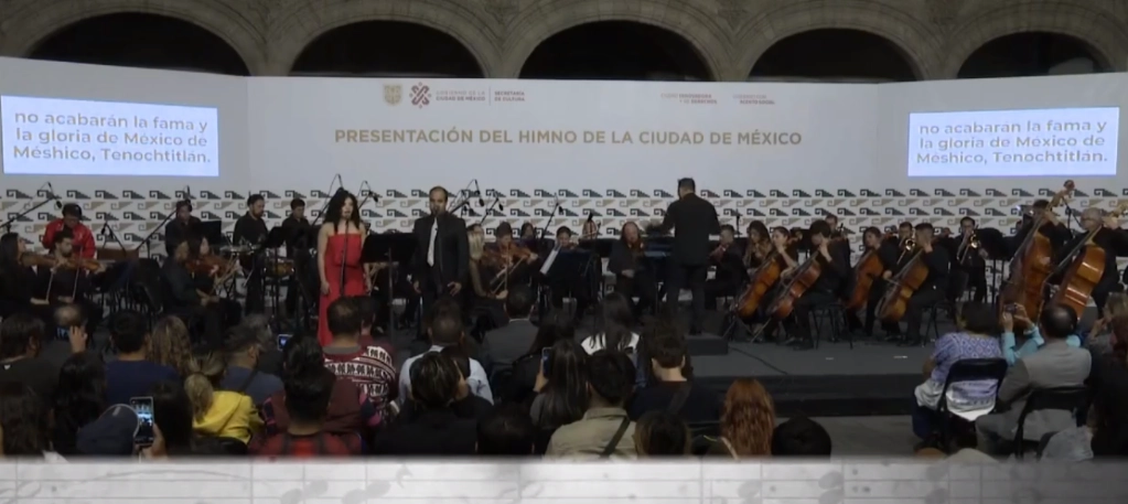 Comentó que se optó por hacer un mosaico de compositoras, escritoras e  investigadoras que “realmente profundizaron en el texto, en la historia de lo que es esta ciudad”. Foto @GobCDMX