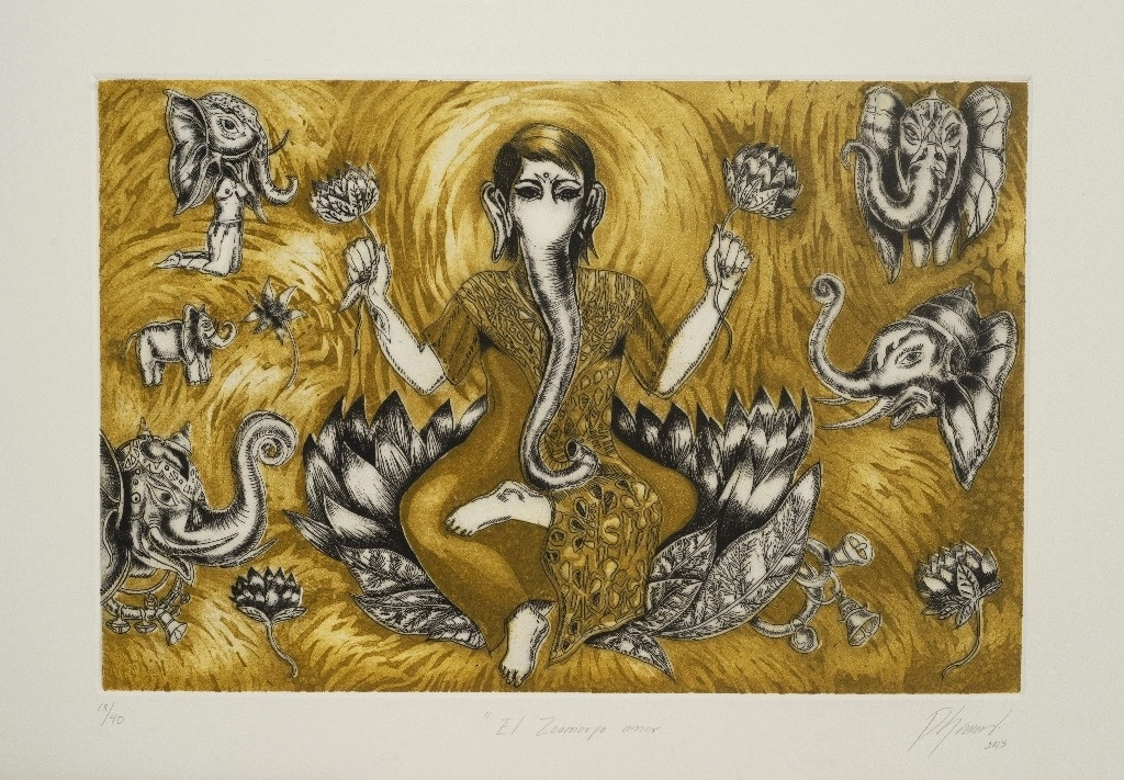 ‘El zoomorfo amor (2013), pieza de Patricia Soriano incluida en ‘Cuerpo diverso animal’, exposición que permanecerá abierta hasta el 3 de marzo en el Munae. Foto cortesía de la artista 