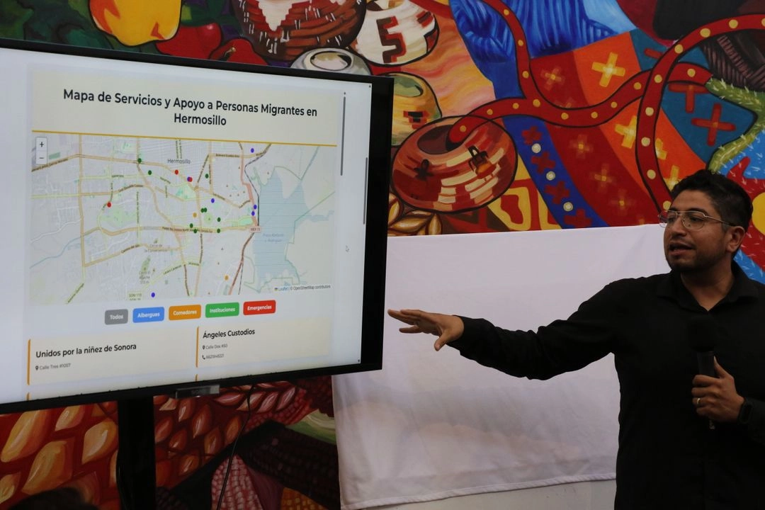 La herramienta está diseñada para personas en situación de movilidad, explicó Gloria Ciria Valdez Gardea, coordinadora del Seminario Niñez Migrante. Foto 