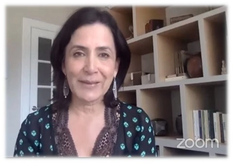 Edna Jaime, directora de México Evalúa, señaló que el Foro de París sobre la Paz apoyará los mejores proyectos relacionados con el nuevo coronavirus. “Por tercer año consecutivo está en busca de proyectos que generen soluciones perdurables a nuestros mayores retos”. Captura de pantalla del video en @mexevalua