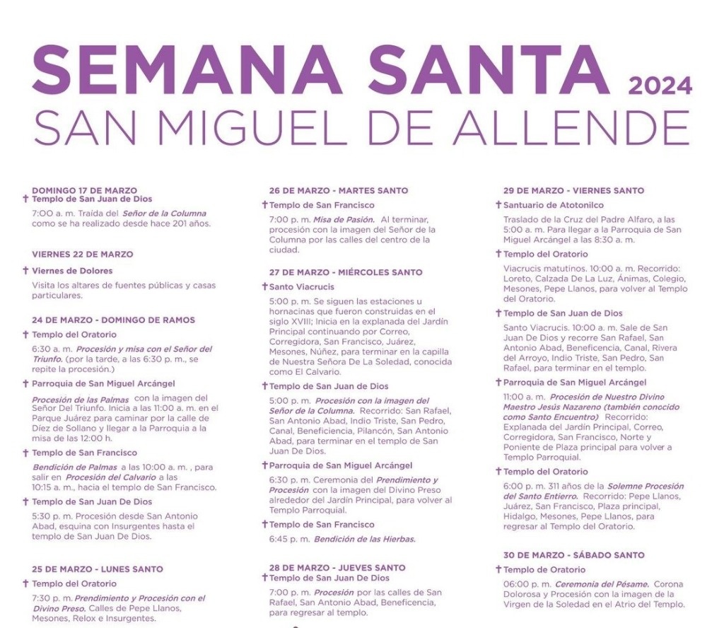 San Miguel de Allende cultural program presented for Holy Week