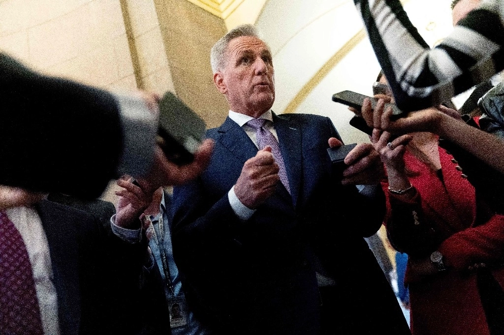 El presidente de la Cámara de Representantes de EU, Kevin McCarthy. Foto Afp
