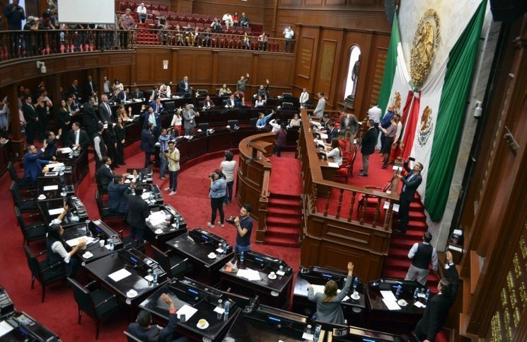 Los legisladores morenistas  faltaron a las dos últimas sesiones legislativas del Congreso de Michoacán. Foto Twitter @CongresoMich