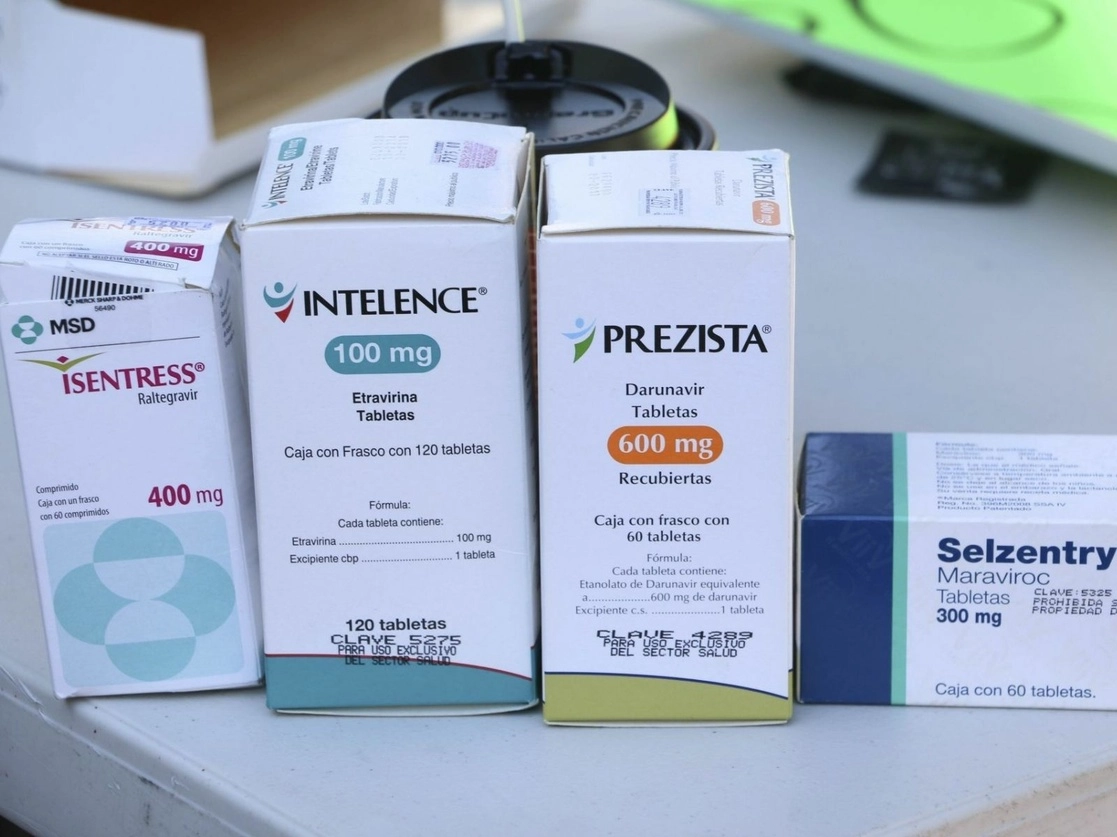 Medicamentos antirretrovirales que proporciona el IMSS. Foto Cuartoscuro / Archivo