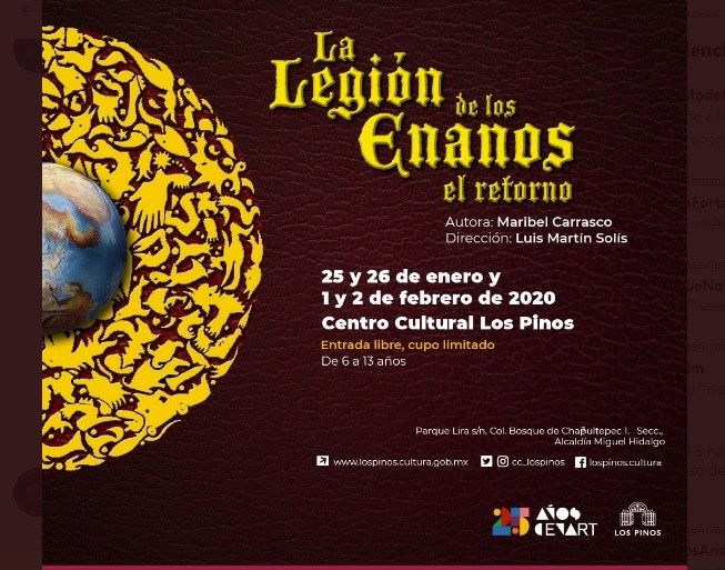 El director resalta que en esta propuesta escénica participa un equipo creativo de 20 artistas, entre actores, cantantes, músicos y bailarines. Foto @CC_LosPinos