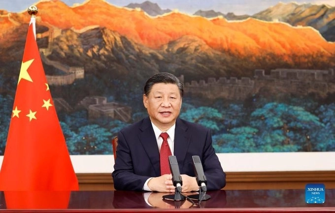 Por invitación de México, Presidencia Pro Témpore de la Celac, el presidente de China, Xi Jinping, pronunció un discurso por video a la VI Cumbre de jefes de Estado y de Gobierno de la Comunidad de Estados Latinoamericanos y Caribeños. Foto @EmbChinaMex