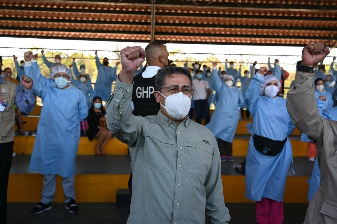 Juan Orlando Hernández, presidente de Honduras, fue señalado por un fiscal estadunidense por presuntamente ayudar a traficar cocaína. Foto Afp / Archivo 