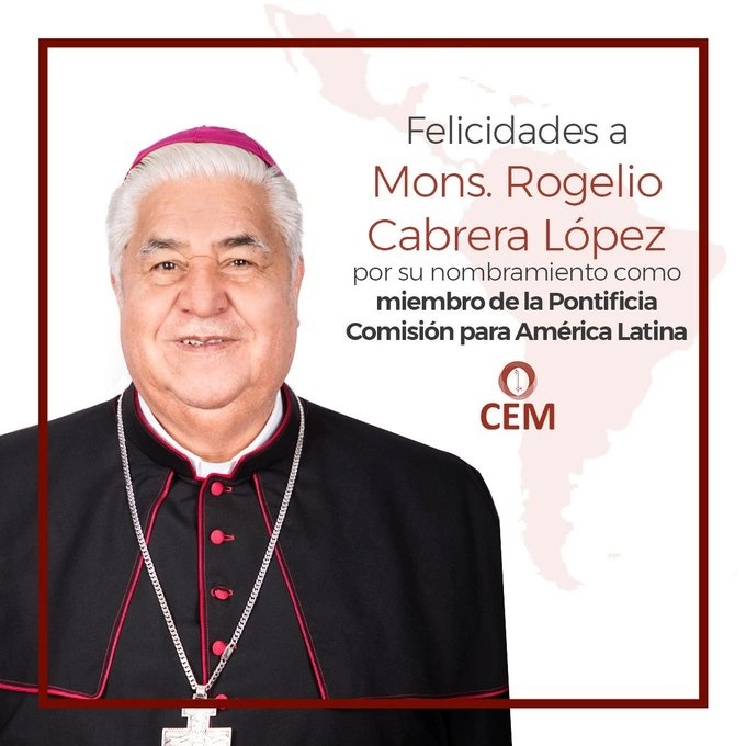 Rogelio Cabrera López, arzobispo de Monterrey y presidente de la CEM. Foto tomada de la cuenta de Twitter @IglesiaMexico

