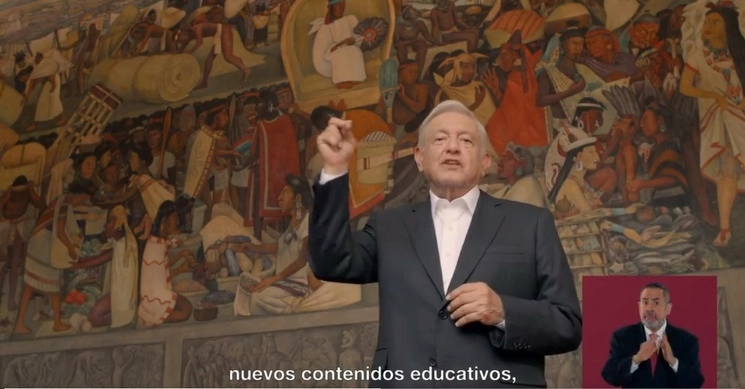 Captura de pantalla del video difundido en las redes sociales del Presidente.