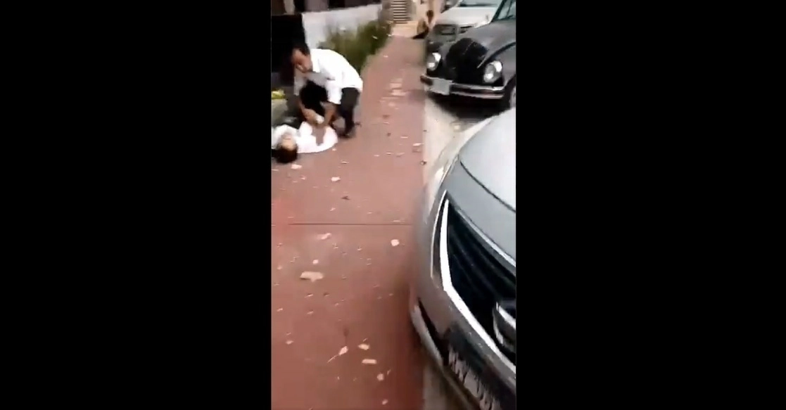 Instantes después del atentado con explosivos en Salamanca, Guanajuato, el domingo 19 de septiembre de 2021. Foto La Jornada
