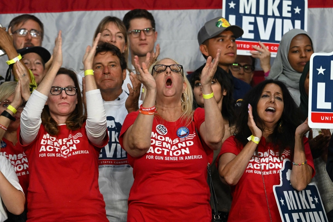 Evento del presidente estadunidense Joe Biden en apoyo de la campaña de reelección del representante estadounidense Mike Levin, en MiraCosta College en Oceanside, California. Foto Afp