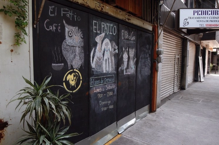 Comercios permanecen cerrados por la pandemia del Covid-19, en el centro de Coyoacán. Foto Cristina Rodríguez