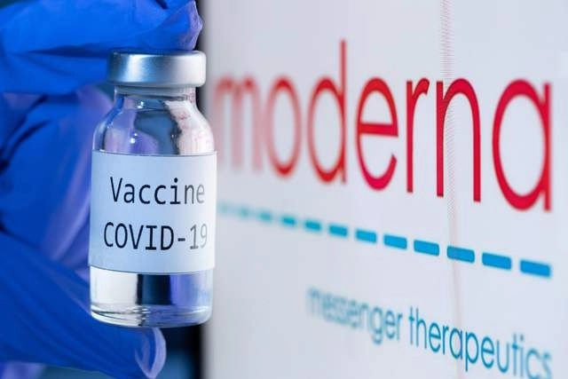 Vacuna contra Covid-19 de Moderna. Foto Afp