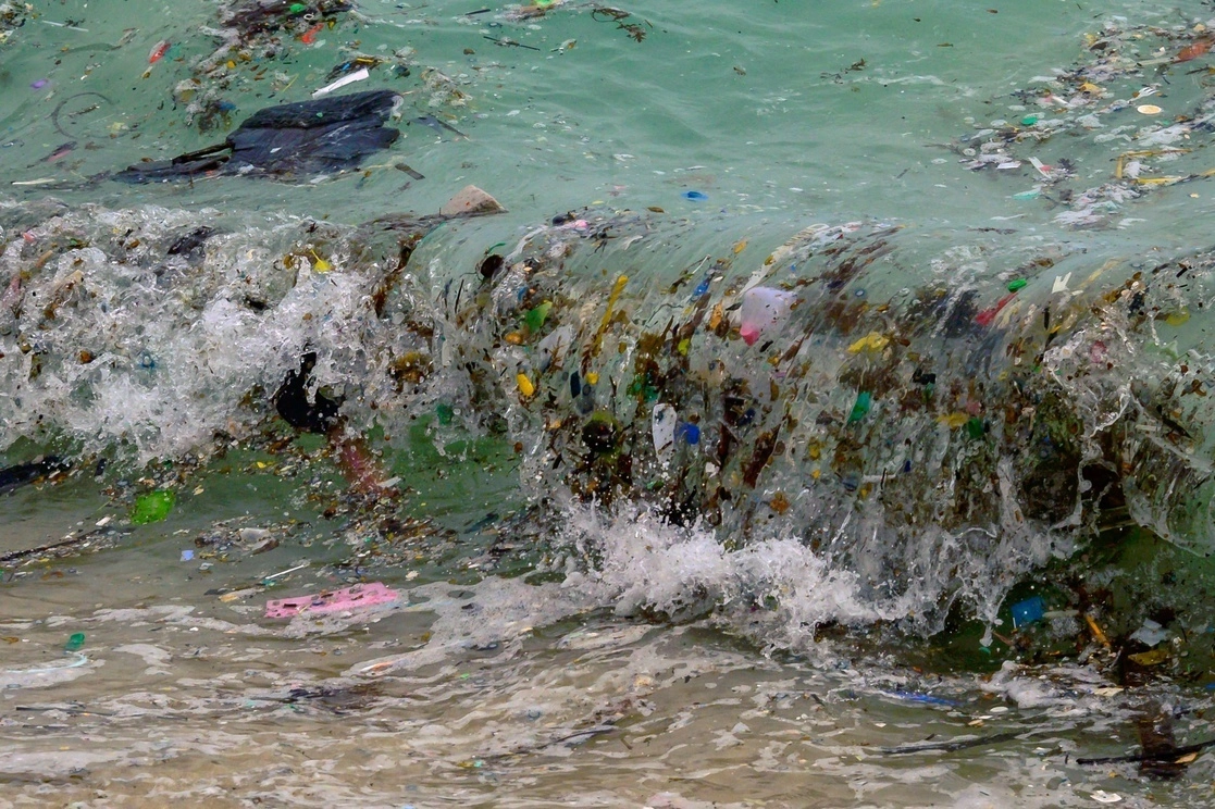 Contaminación en una playa del golfo de Tailandia. Foto Afp / Archivo