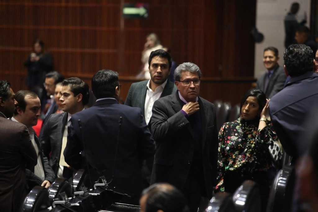 El diputado Ricardo Monreal durante la sesión plenaria en el recinto de San Lázaro, en la Ciudad de México, el 29 de octubre de 2024. Foto Yazmín Ortega Cortés