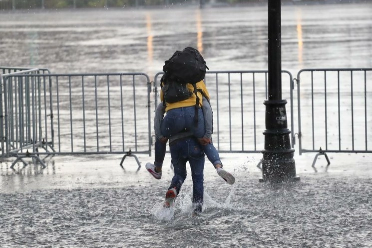 En ocho alcaldía hay pronóstico de lluvias intensas para esta tarde. Foto Luis Castillo