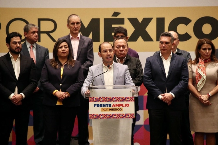 El líder nacional del PAN, Marko Cortés, ha señalado que en Guanajuato será mujer la candidata al gobierno del estado. Foto María Luisa Severiano / Archivo